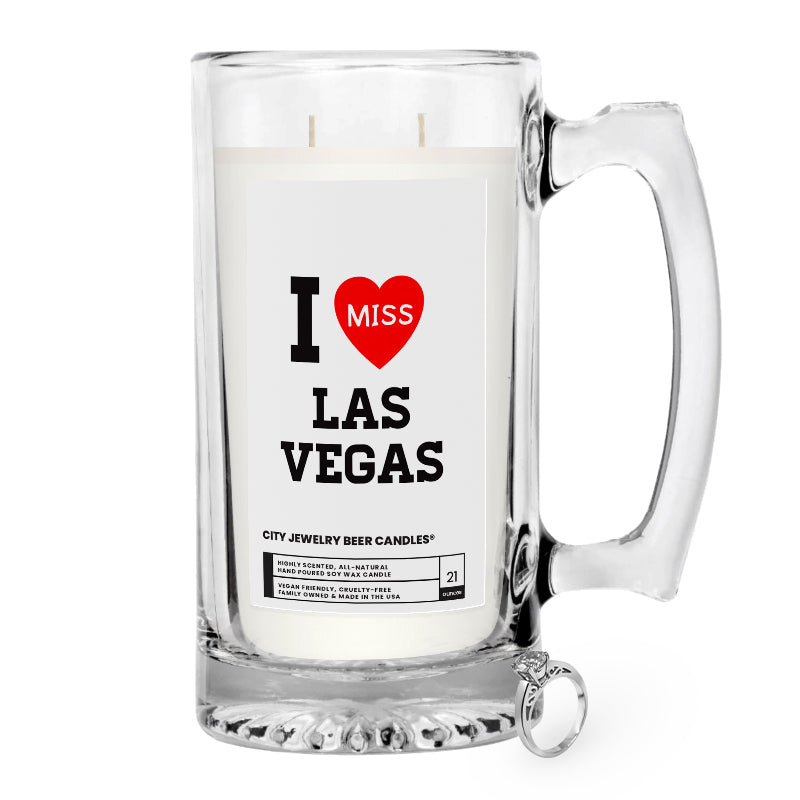 I miss Las Vegas City Jewelry Beer Candles