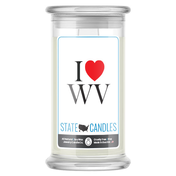 I Love WV State Candles