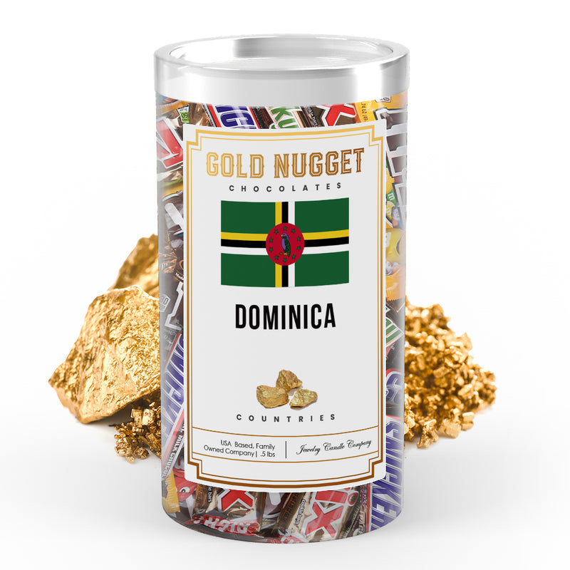 Dominica Countries Gold Nugget Chocolates