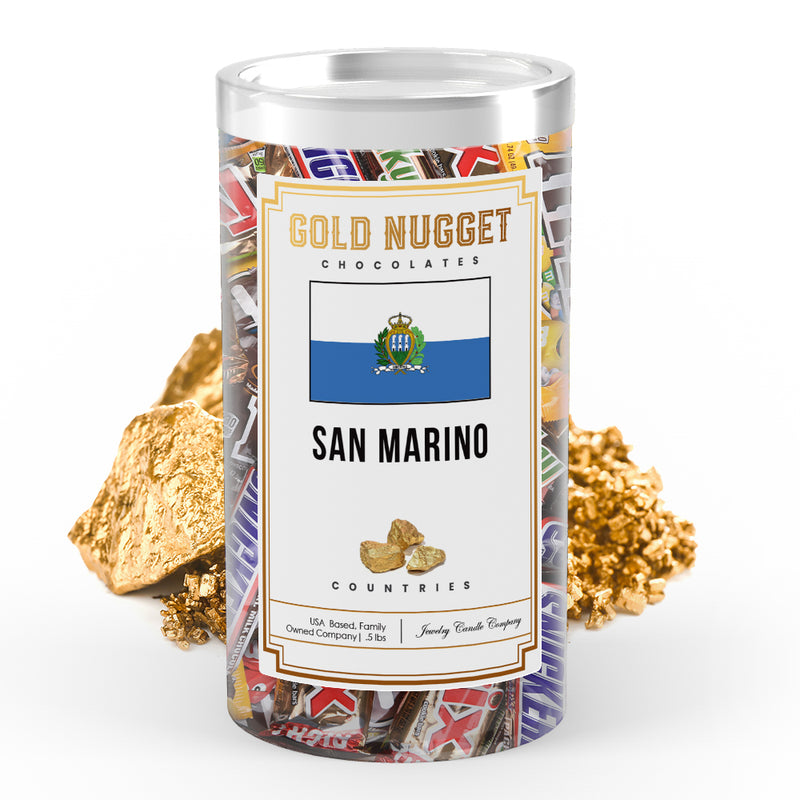 San Marino Countries Gold Nugget Chocolates