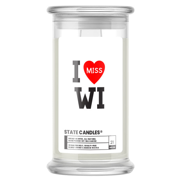 I miss WI State Candle
