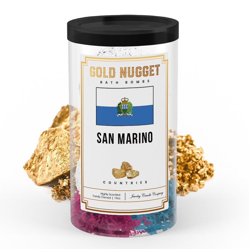 San Marino Countries Gold Nugget Bath Bombs