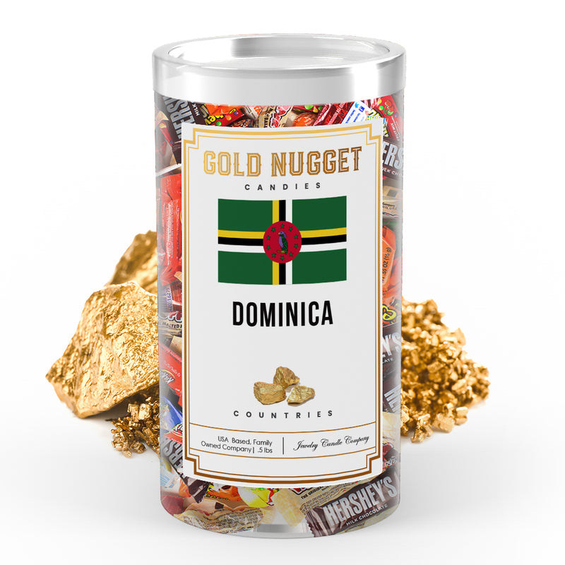 Dominica Countries Gold Nugget Candy
