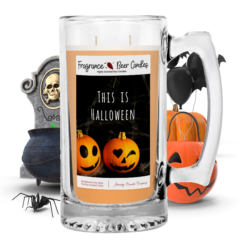 This Is halloween Fragrance Beer Candle