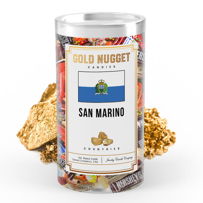 San Marino Countries Gold Nugget Candy