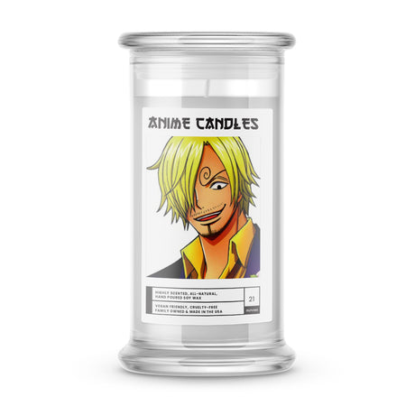 sanji anime candles