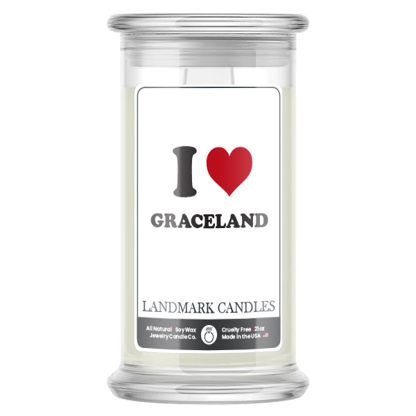 I Love GRACELAND Landmark Candles