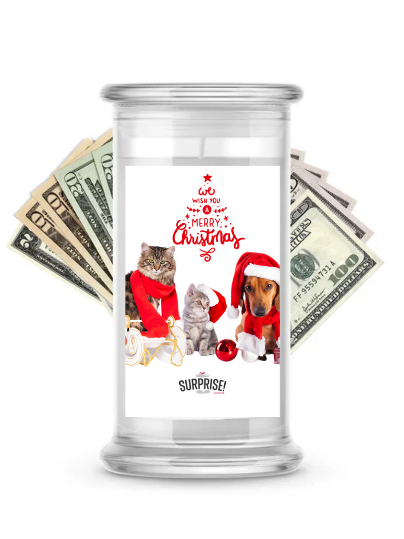We Wish You Merry Christmas | Christmas Surprise Cash Candles