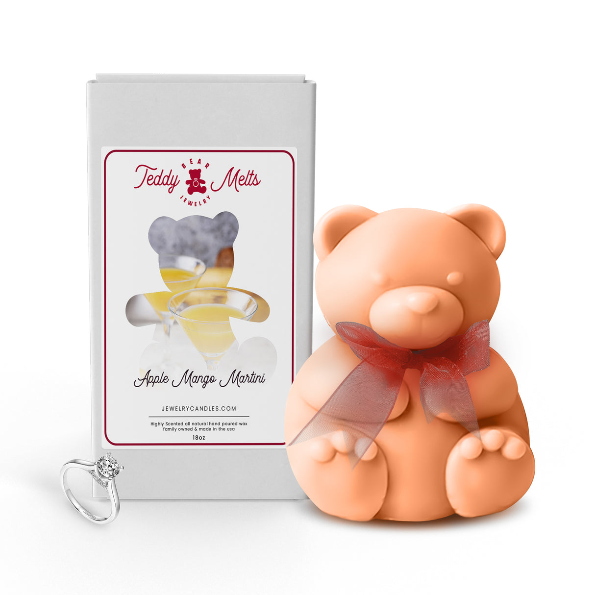 Apple Mango Martini GIANT Teddy Bear Jewelry Wax Melts