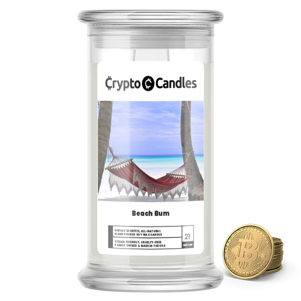 Beach Bum Crypto Candle