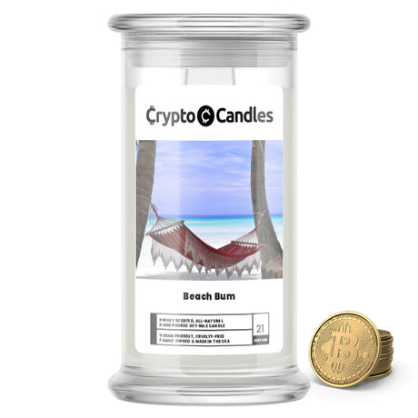 Beach Bum Crypto Candle