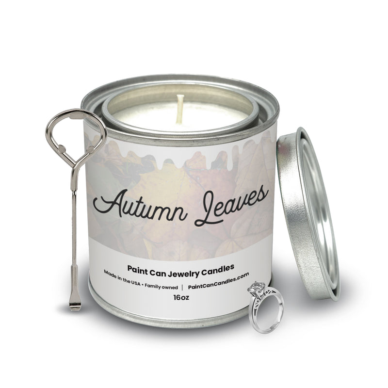 Autumn Leaves - Paint Can Jewelry Candles