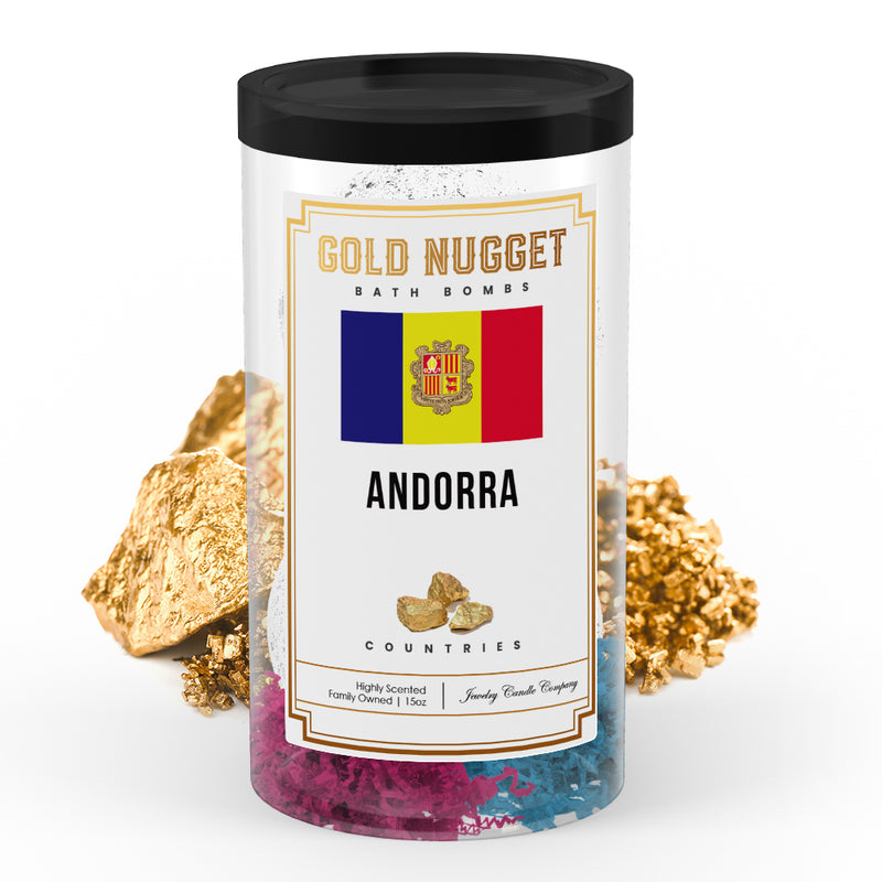 Andorra Countries Gold Nugget Bath Bombs