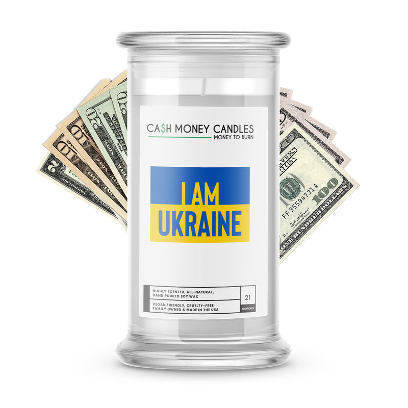 I'm Ukraine | Ukraine Cash Money Candle