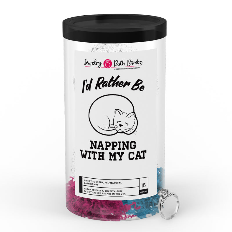 I'd rather be Napping With My Cat Jewelry Bath Bombs
