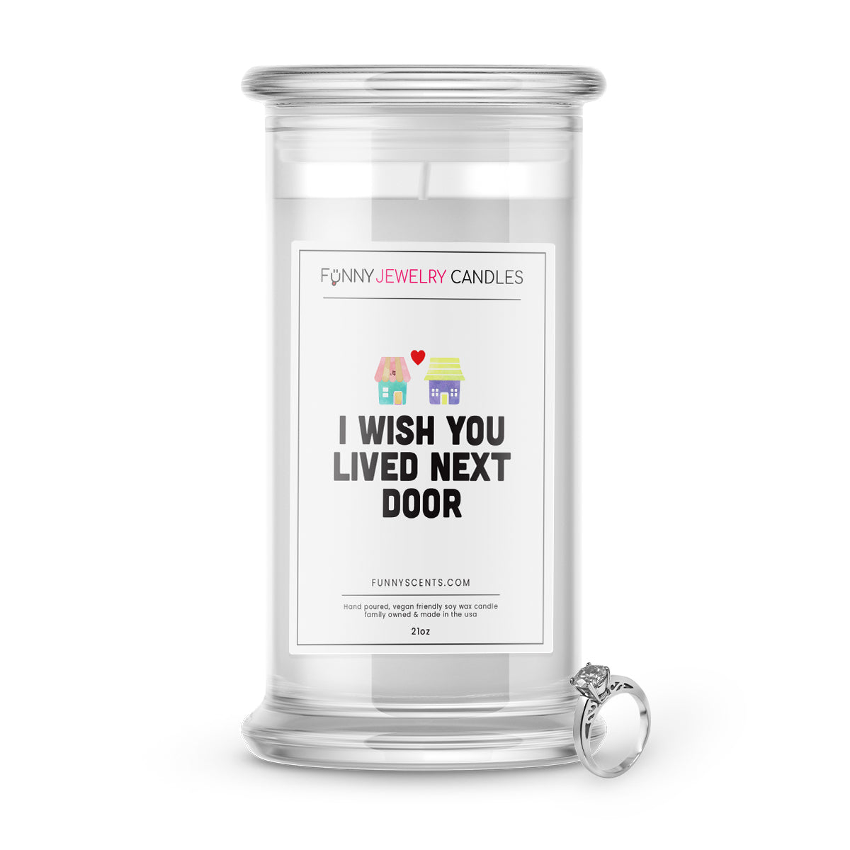 I Wish You Lived Next Door Jewelry Funny Candles