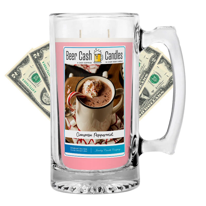 Cinnamon Peppermint Cash Beer Candle