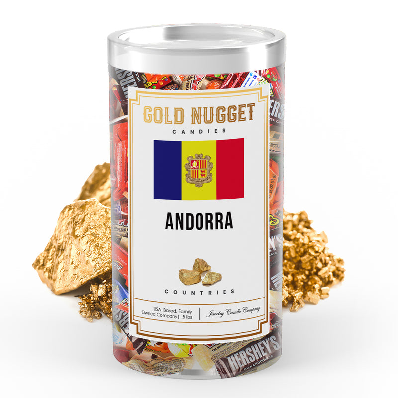 Andorra Countries Gold Nugget Candy