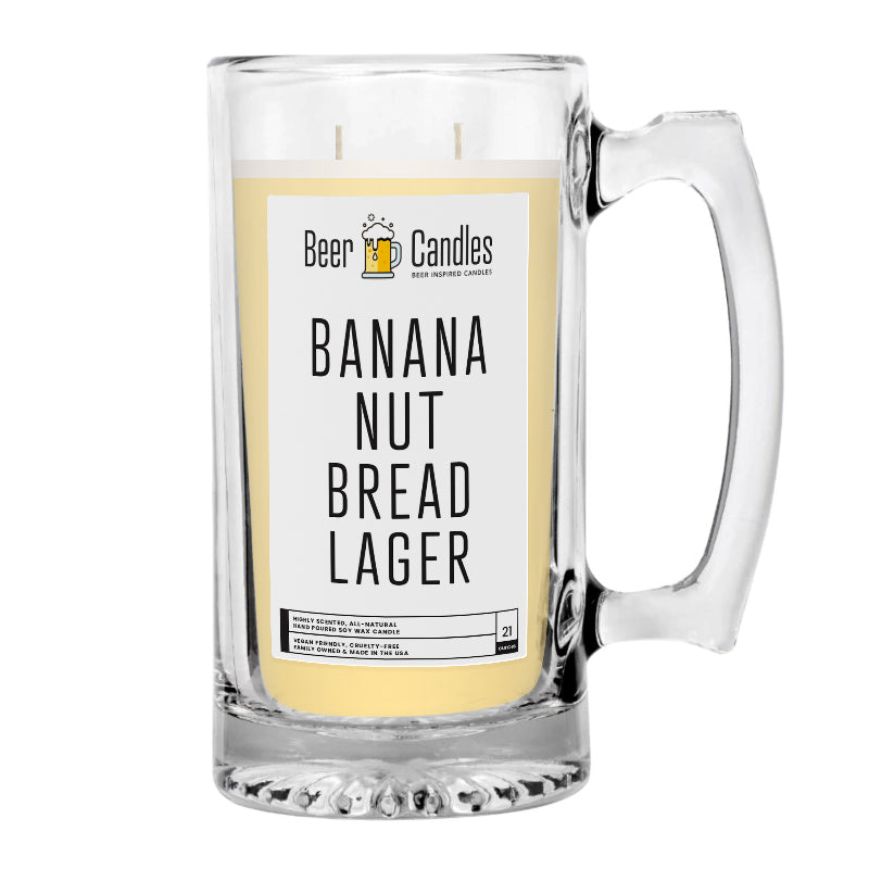 Banana Nut Bread Lager Beer Candle