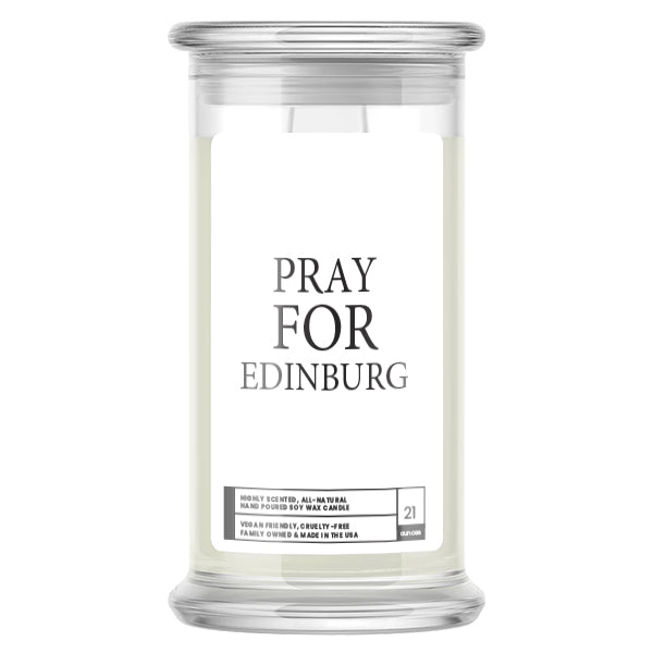 Pray For Edinburg Candle