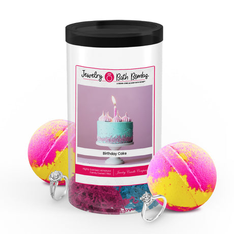 jewelry bath bombs birthday cake