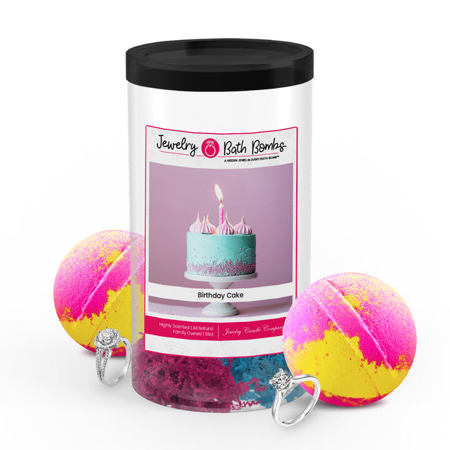 jewelry bath bombs birthday cake