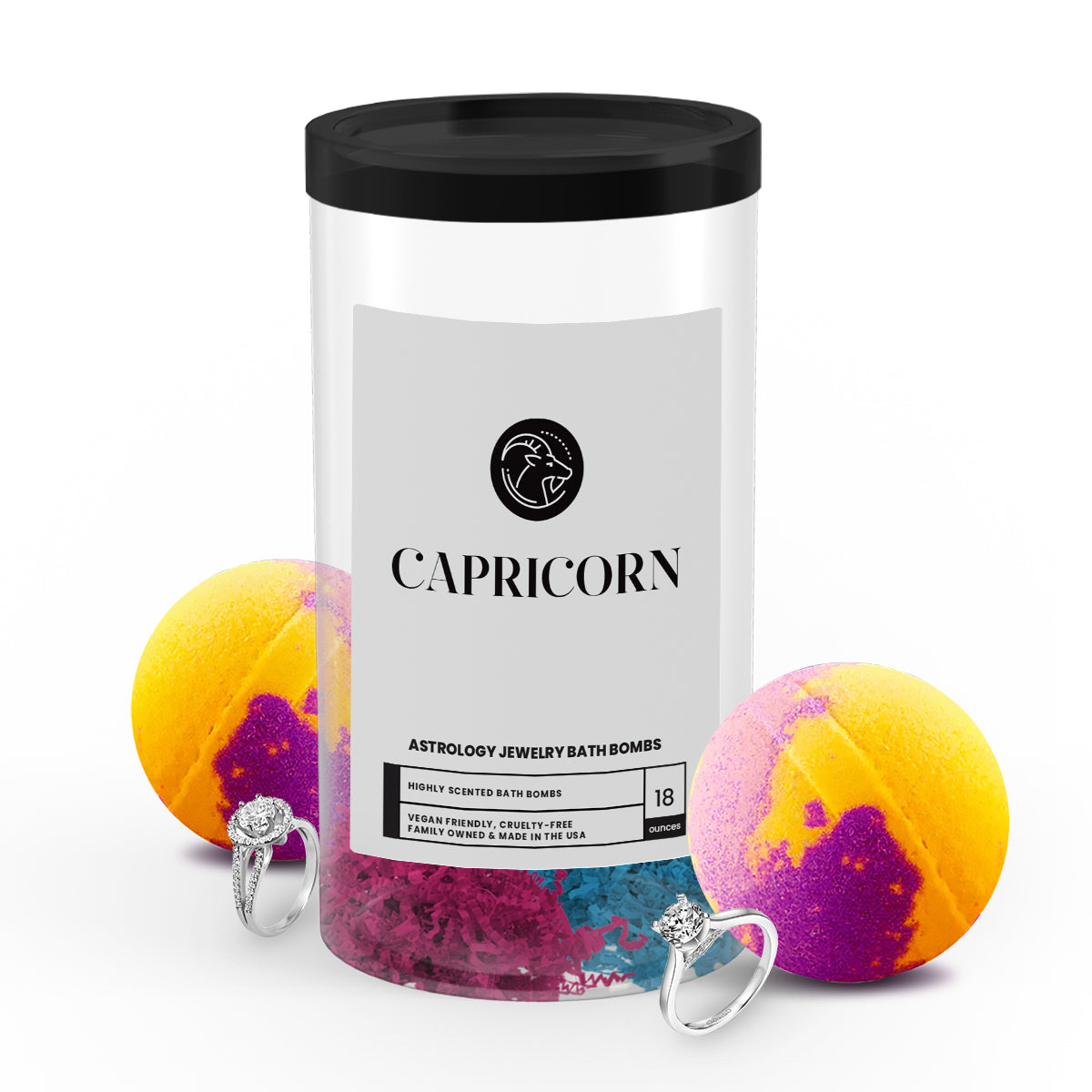 Capricorn Astrology Jewelry Bath Bombs
