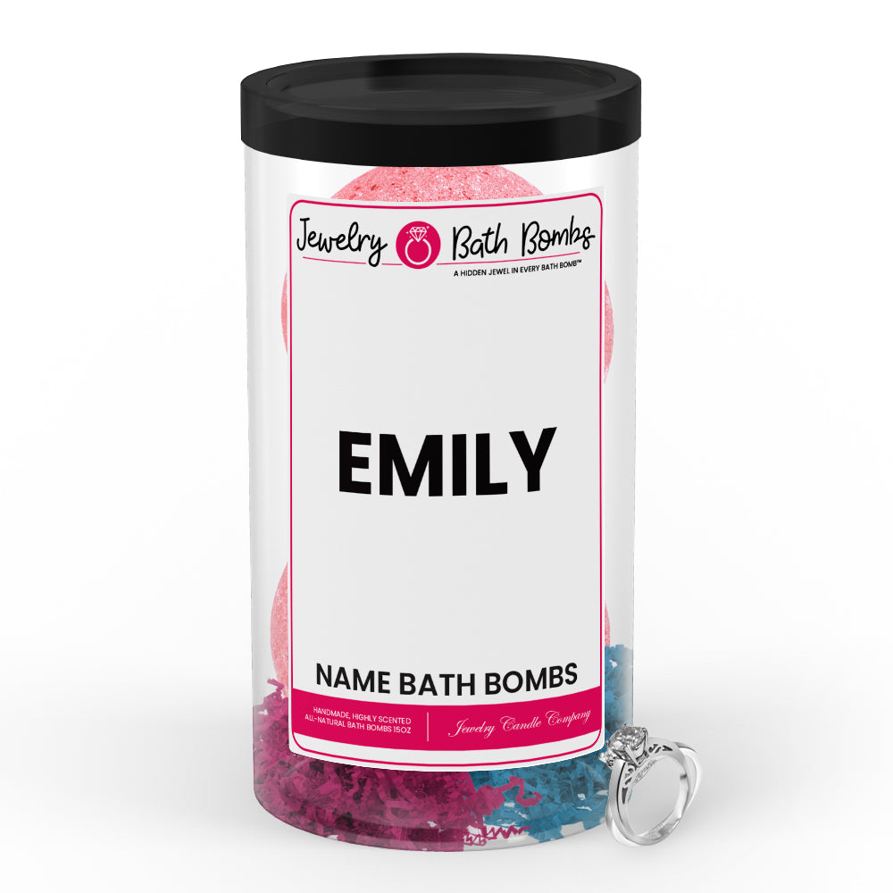 EMILY Name Jewelry Bath Bomb Tube