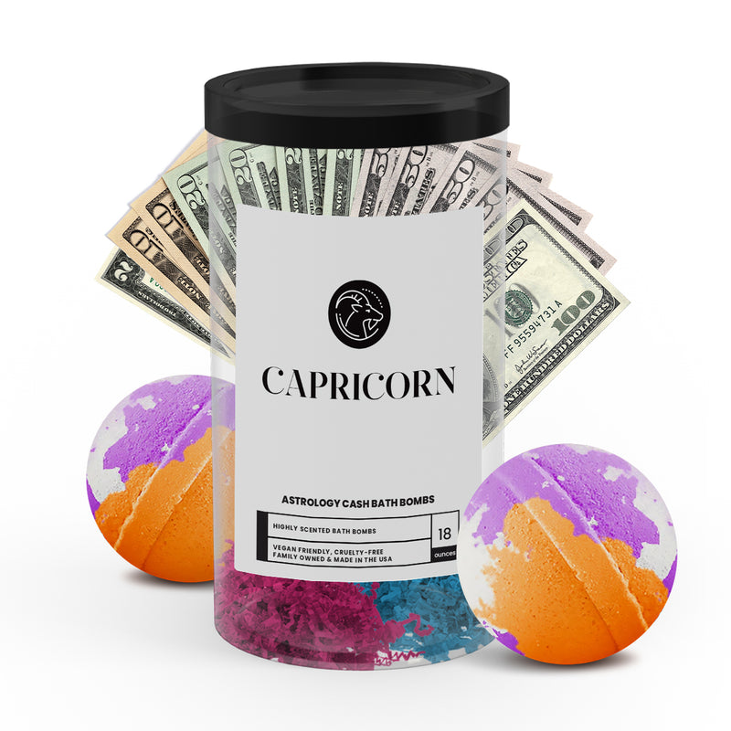 Capricorn Astrology Cash Bath Bombs