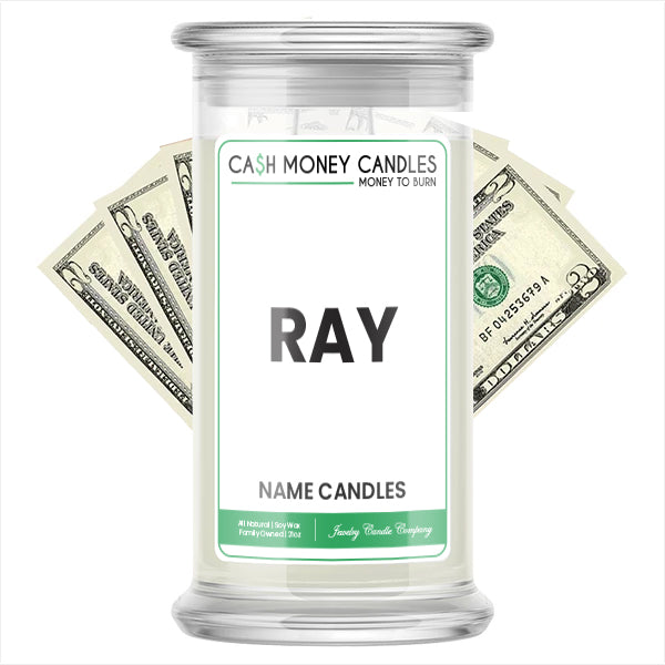 RAY Name Cash Candles