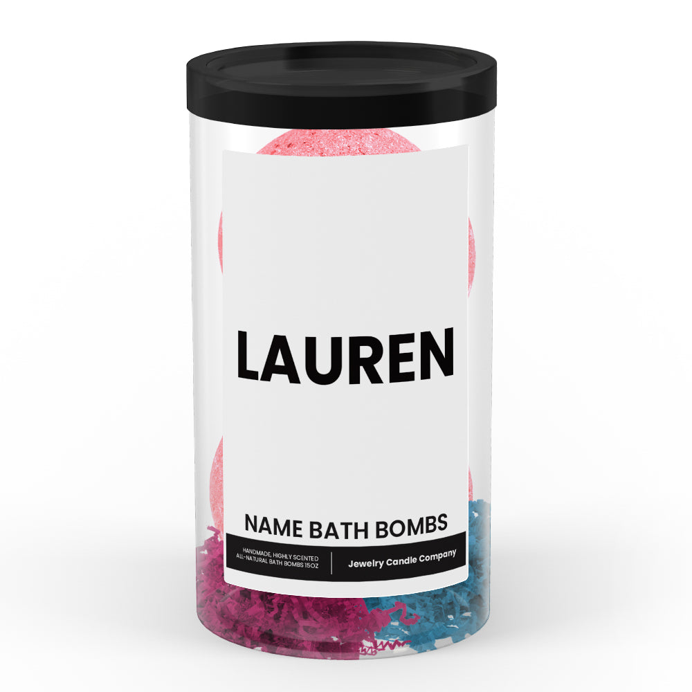 LAUREN Name Bath Bomb Tube