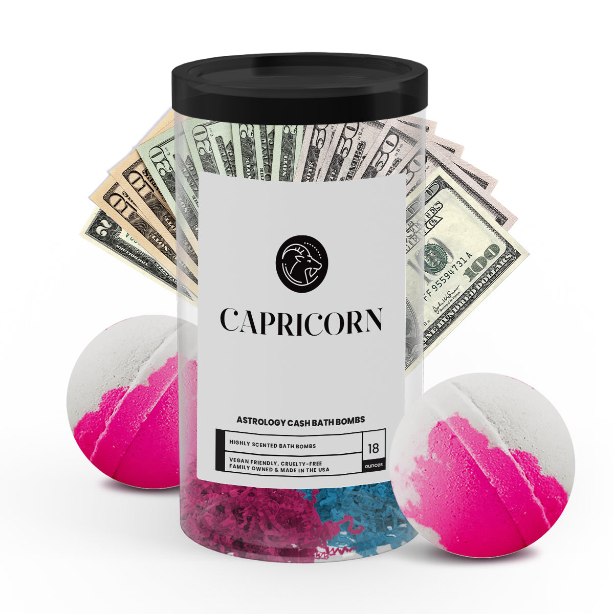 Capricorn Astrology Cash Bath Bombs