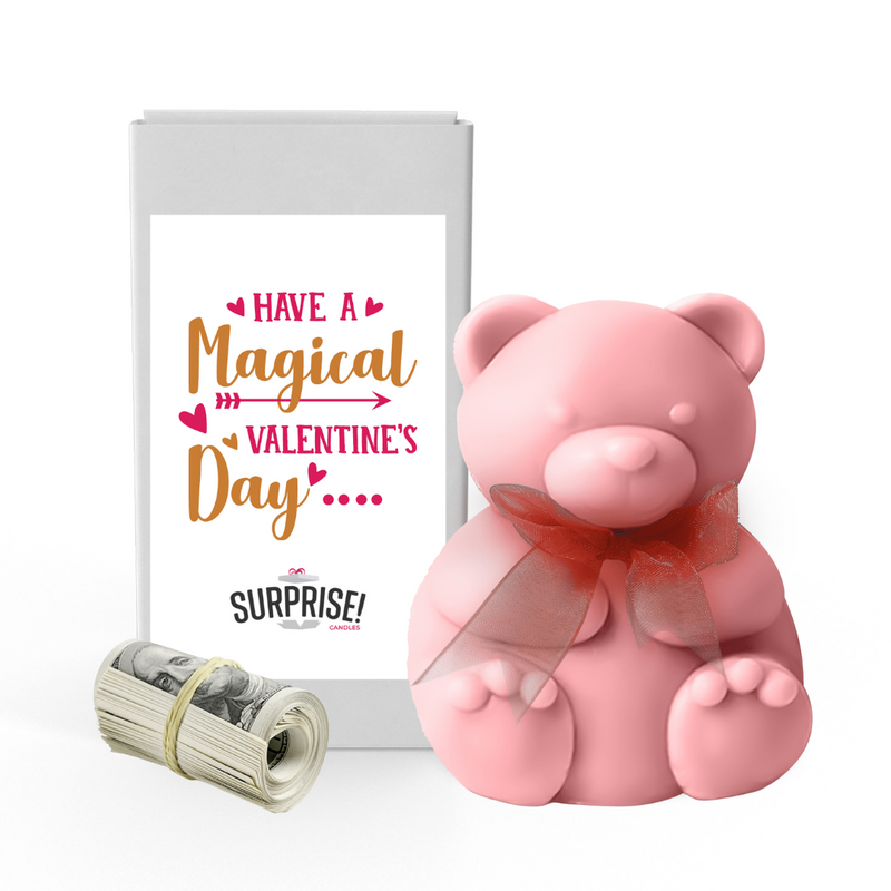 Have a Magical Valentine's Day  | Valentines Day Surprise Cash Money Bear Wax Melts