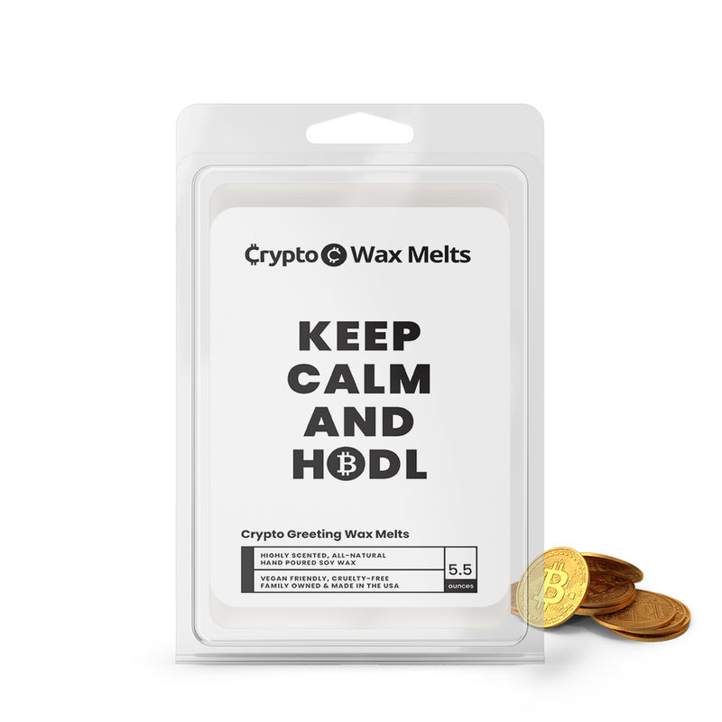 Keep Clam and Hold Crypto Greeting Wax Melts