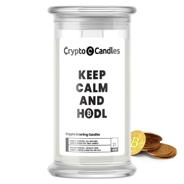 Keep Clam and Hold Crypto Greeting Candles