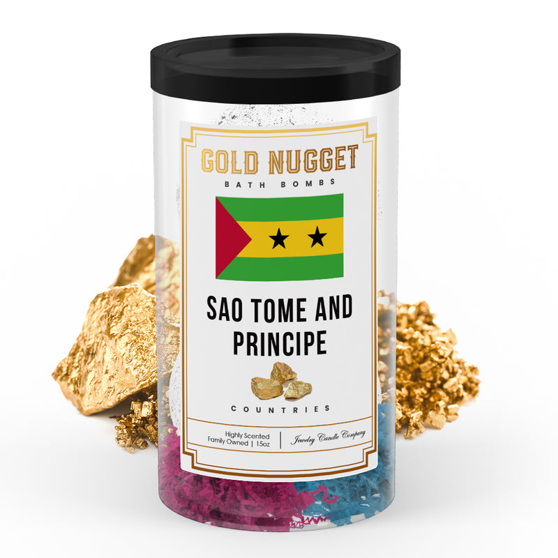Sao Tome and Principe Countries Gold Nugget Bath Bombs