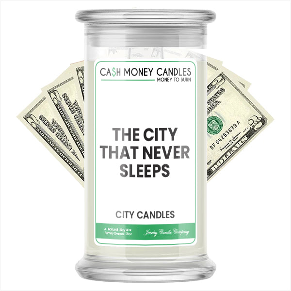 The City That Never Sleeps City Cash Candle
