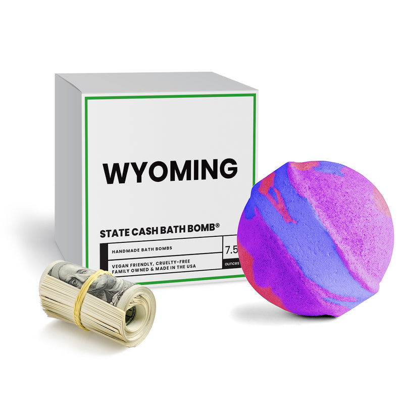 Wyoming State Cash Bath Bomb