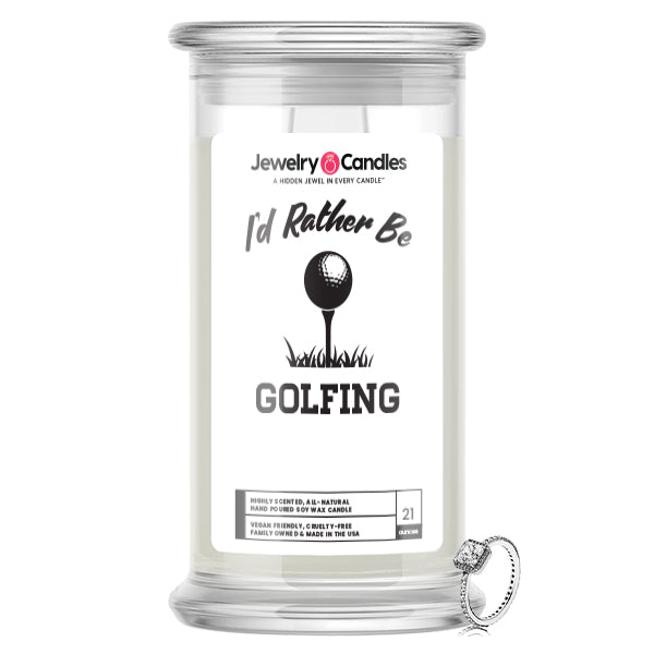 I'd rather be Golfing Jewelry Candles