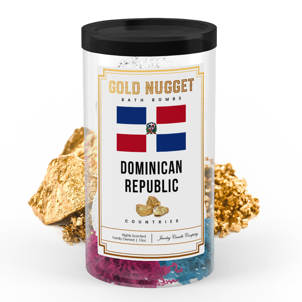 Dominican Republics Countries Gold Nugget Bath Bombs