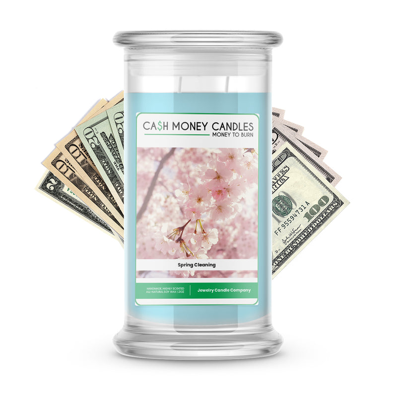 Spring Cleaning Cash Candle