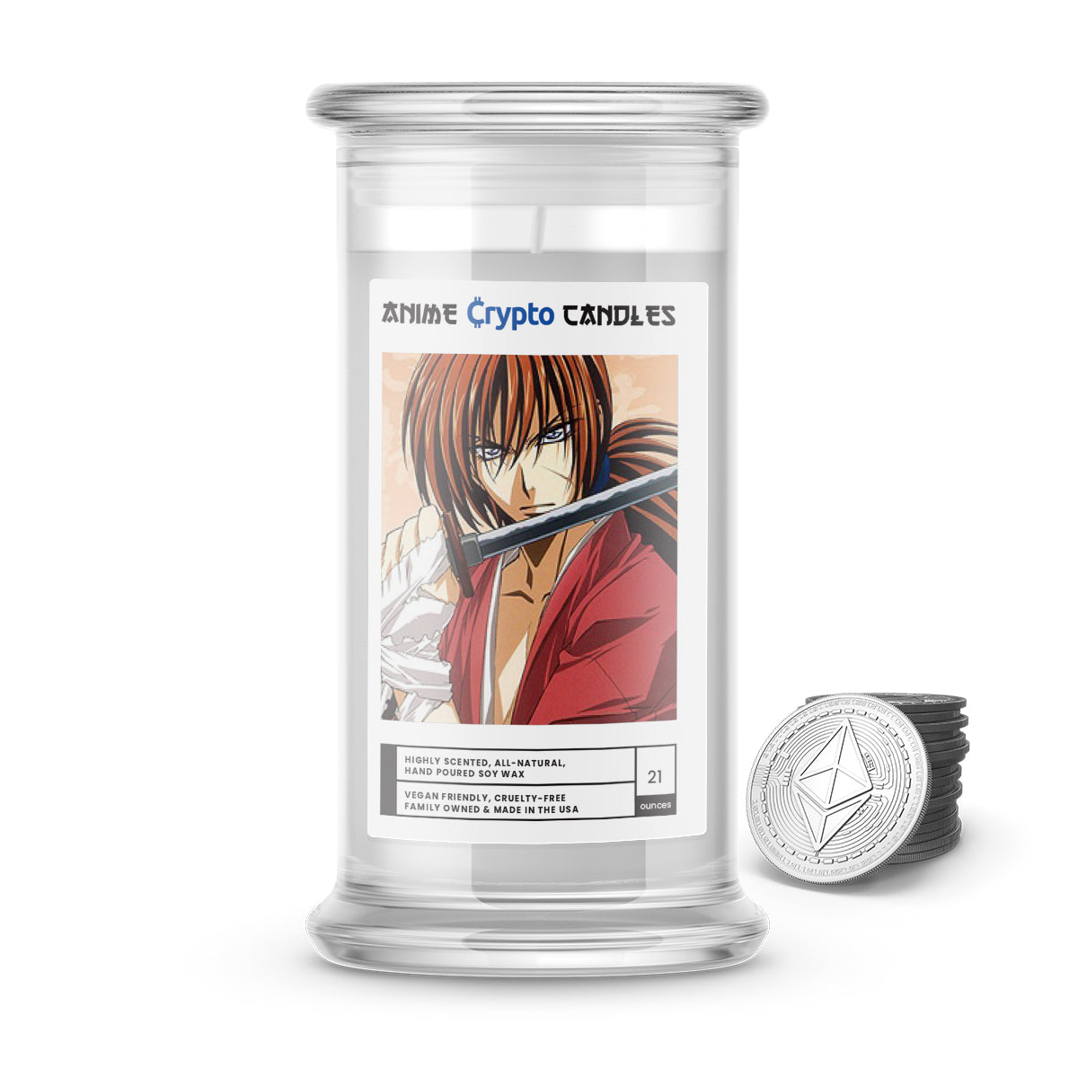 Himura, Kenshin (緋村 剣心) - Crypto Anime Candles