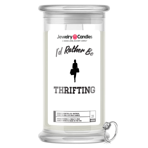 I'd rather be Thrifting Jewelry Candles