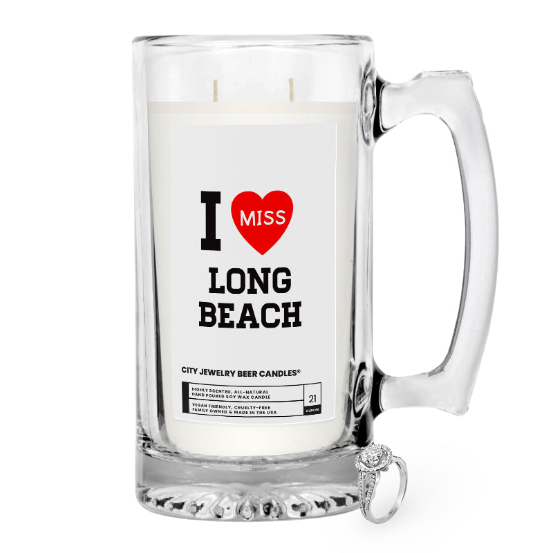 I miss Long Beach City Jewelry Beer Candles