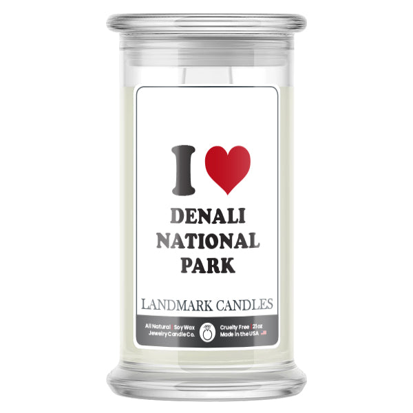 I Love DENALI NATIONAL PARK Landmark Candles