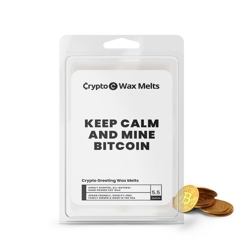 Keep Clam and Mine Bitcoin Crypto Greeting Wax Melts