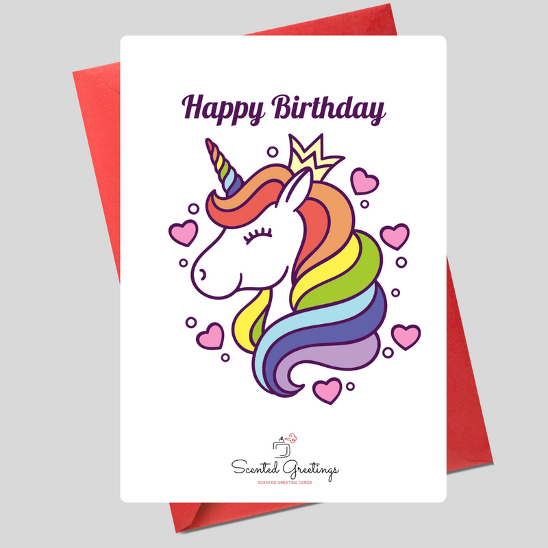 Happy Birthday Unicorn | Scented Greeting Cards
