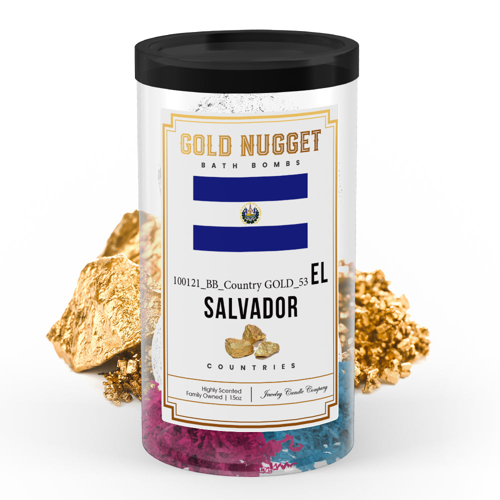 EL Salvador Countries Gold Nugget Bath Bombs
