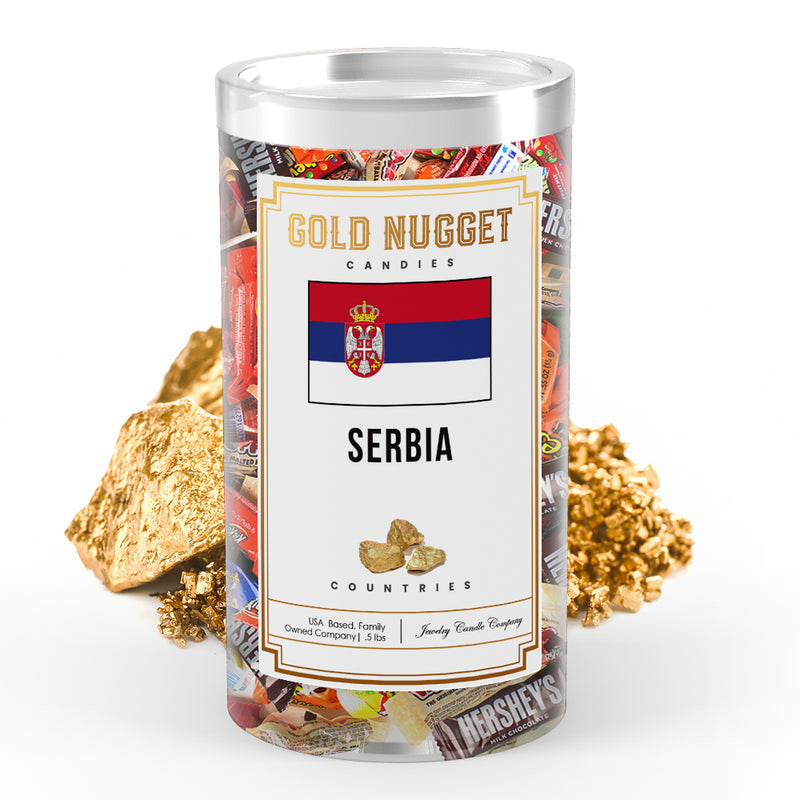 Serbia Countries Gold Nugget Candy