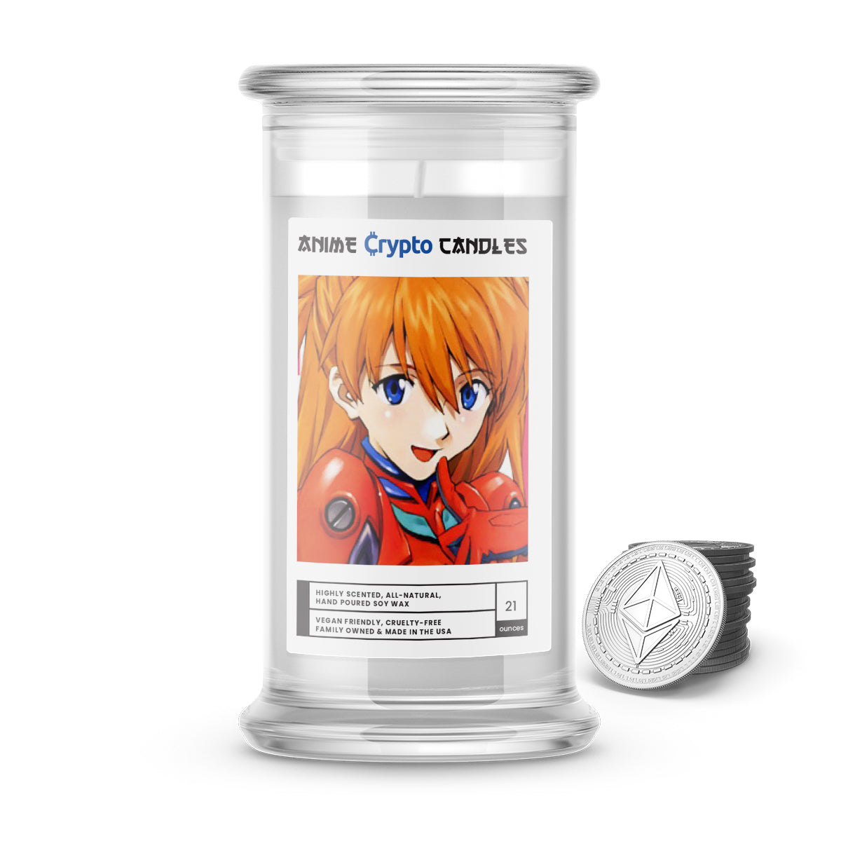 Souryuu, Asuka Langley (惣流・アスカ・ラングレー) - Crypto Anime Candles